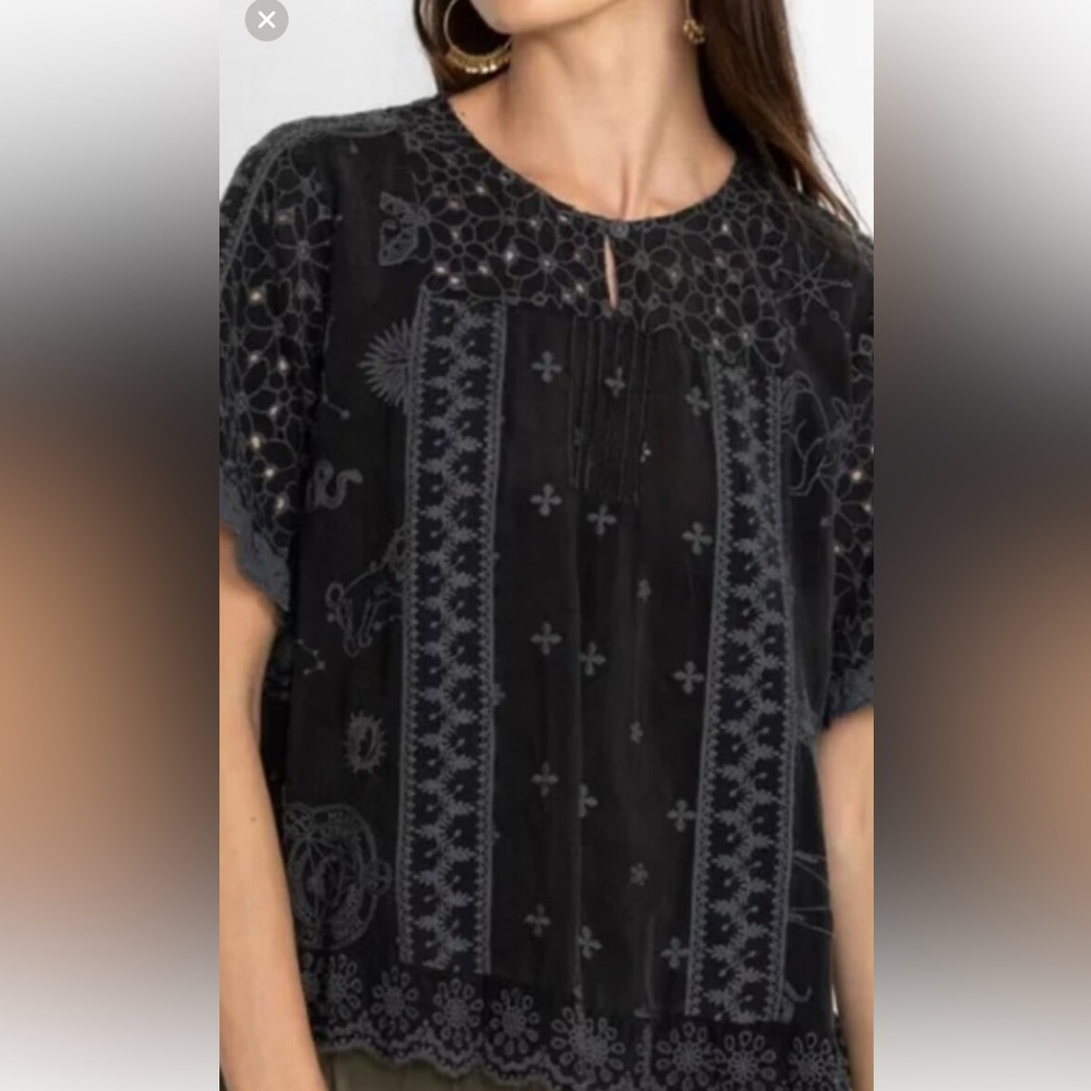 NWT! Super Cute! Johnny Was Mystic Compass Top!